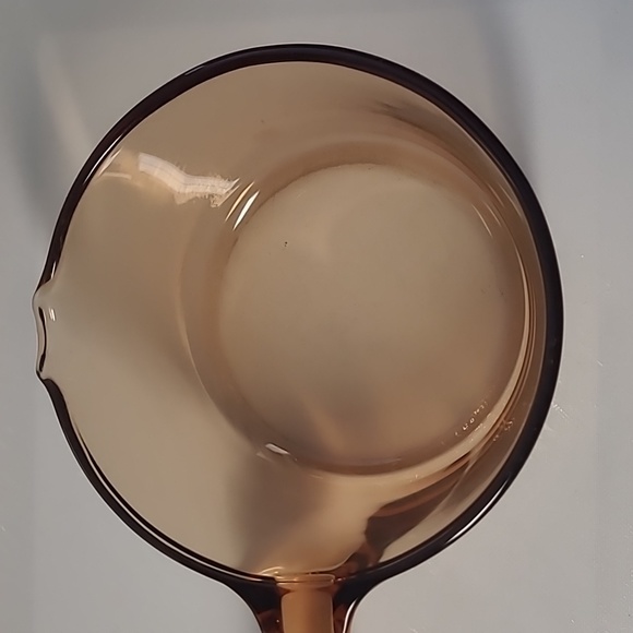 Corningware vision cookware amber glass saucer pot  1.L France - Picture 3 of 4